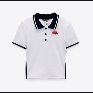 Kappa x Zara Cropped Polo